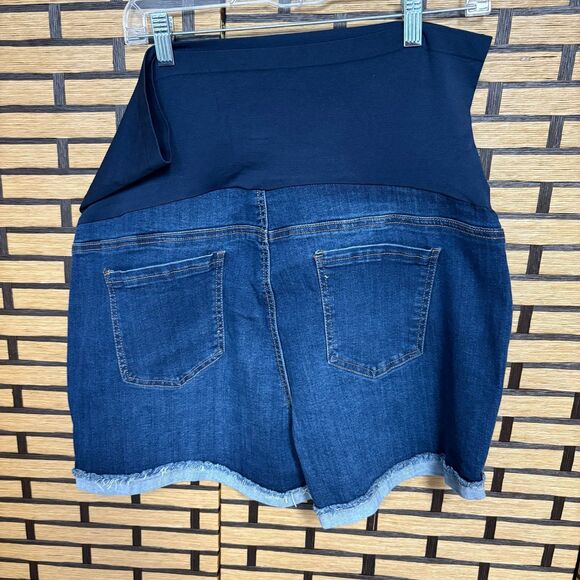 Time and Tru Maternity Denim Shorts Size XXL - Picture 2 of 6